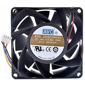 For Server Chassis Fan with Control and Speed Measurement 2B08038B48U 80mm 48V 0.58A LMNCBVYA