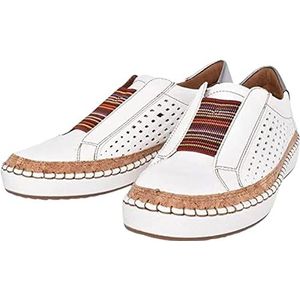 Ultracomfortabele ademende sneakers for dames Comfortabele orthopedische schoenen for dames Wandelschoenen Platte vrijetijdsschoenen 2023 (Color : White, Size : 8.5)