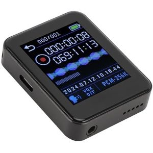 Saluaqui Spraak Geactiveerde Intelligente Recorder met Ruisreductie en Getimede HD Mp3 -speler, 32 GB Automatisch Opslaan van Opnameapparaat voor Dagelijks Gebruik (32GB)