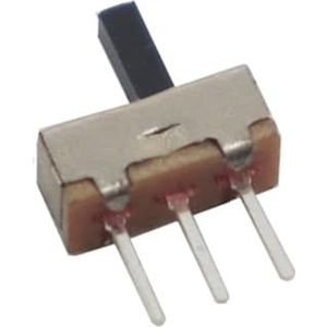 【100-20 stuks】 SS12D00 interruptor aan-uit mini-schuifschakelaar, 3-polig, 1P2T, 2-posities, tuimelschakelaar, greeplengte: 3/4/5/6 mm (5 mm, 50 stuks)