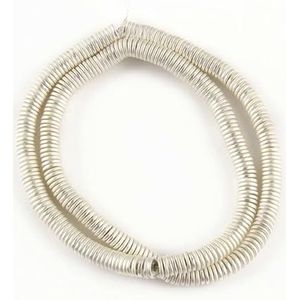 Natuursteen mat hematiet kralen platte ronde schijf losse spacer kralen voor ketting oorbel armband maken 3/4/6/8mm-mat zilver-3mm