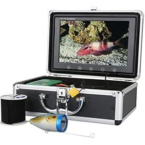 Onderwatercamera, 9 inch 1 5m / 30m / 50m Viszoeker onderwater vissen camera 15pcs wit Le DS + 15 stks Infraroodlamp for ijs/zee/riviervissen(F003A-2L-30M)