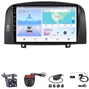 Android 13 Multimedia Speler Auto Radio GPS Navigatie Draadloze Carplay Auto Plug En Play Voor Hyundai Sonata NF 2004-2008(WIFI 1G+16G)