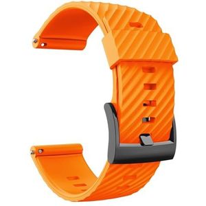 INEOUT Compatibel met Suunto 7 siliconen horlogeband 24 mm Quick Fit polsband Compatibel met Suunto 9 Baro Suunto Spartan Sport pols HR-armband D5 riem (Color : Orange, Size : SUUNTO 9_24MM)