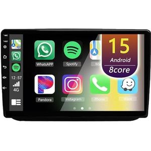 Android Radio voor Skoda Fabia 2007-2014, 9 inch Touchscreen Autoradio met Wireless CarPlay Android Auto Bluetooth WIFI(8Core(8+128GB))
