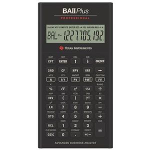 Texas Instruments BA-II PLUS professionele financiële rekenmachine