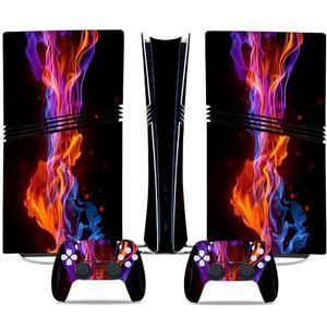Anti Kras Voor PS5 Pro Skin Disc Edition & Voor PS5 Pro Skin Digital Edition Console Controller Vinyl Cover Skins Wraps Krasbestendig Compatibel 10299 Geen Schuimvorming(Digital Edition)