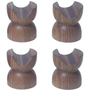 MALSSE Houten Voeten Houten Voet Pads Ondersteunt Verbeteringen Innovatieve Voet Pad Upgrades Geluid Ondersteunt Stands Voeten Pads Eenvoudige Installatie Voor Geluid Projectie