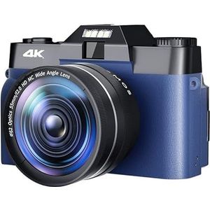 Digitale Camera, 48MP digitale camera for fotografie 3""Flip Rotate Screen 4K Selfile Camcorder 16x digitale zoom Streaming videocamera's(16G TF Card,With Lens-02)