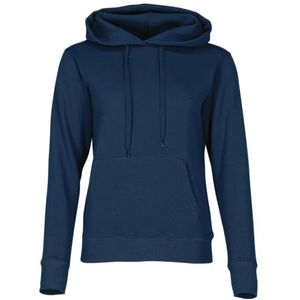 Fruit of the Loom Klassieke capuchontrui voor dames, Navy + gratis Myshirt stoffen zak, L