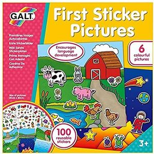Galt Toys, First Sticker Pictures, Reusable Sticker Activity Kit, Ages 3 Years Plus