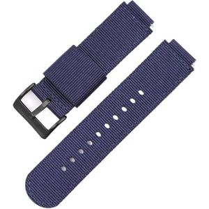 Pgqjfks Nylon horlogeband met snelsluiting 16mm/18mm horloge vervangende band, zwarte gesp, 18mm, Nylon