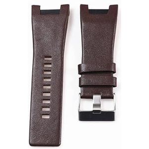 ROUHO 32 mm Lederen Horlogeband Vervangende Polsband Horloge Accessoires Pin Gesp Band voor Diesel DZ1216 DZ1273 DZ4246-Bruin 2