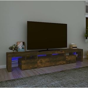 CBLDF TV Kast met LED Verlichting Gerookt Eiken 230x36,5x40 cm