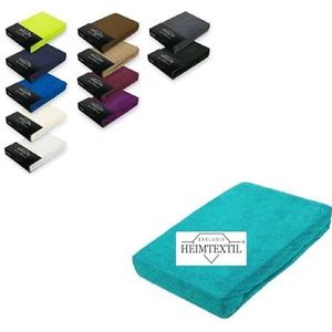Premium badstof hoeslaken 60-70 x 140 cm turquoise