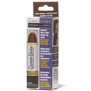 Afdekking, grijs-touch-up kleur borduur-donkerbruin