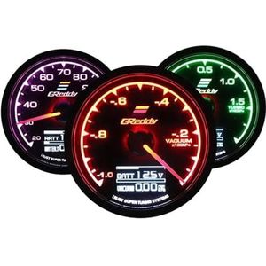 Boost Gauge Water Temp 7 Kleuren LCD Display Turbo Oliedruk RPM Toerenteller Racing Meter 62mm 2.5 inch Met Sensor(Oil pressure)