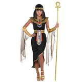 amscan 847816-55 Egyptische koningin-kostuum met hoofddeksel voor volwassenen, maat 14-16-1 pc, niet-effen kleur, UK 14-46