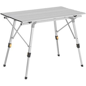 Draagbare kampeertafel, lichtgewicht klaptafel, draagbare kampeertafel met gaaslaag(Silver)