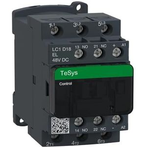 ALcorY Zwart LC1D18EL DC contactor 18A 48V 3 NO