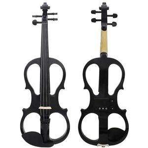 Viool Set 4/4 Elektro-akoestische viool Professional die een oefeninstrument speelt Viool met strijkstokkoffer Kabelschoudersteun