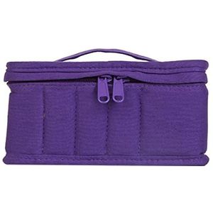 Essentiële Olie Opbergkoffer Nagellak Tas Koffer 16 Flessen Thuis Paars, Paars, Purple18x12.5x8.5cm