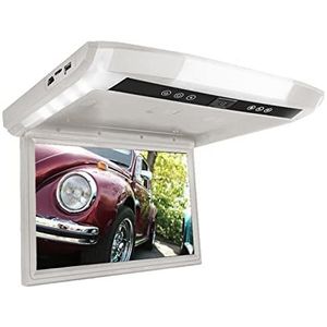 1080P 10.1/12.1 Inch Auto Monitor Flip Down TFT LCD Auto Dak Mount Monitoren Met MP5 Speler USB TF Auto Plafond Monitor Achterbankmonitor(12.1 inch gray)