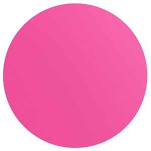 DEQORI Rond wandbehang, zelfklevend, diameter 100 cm, kleur effen, roze, textiel-canvas, verwijderbaar, decoratief en vormvast, voor woonkamer, kantoor, hal of kinderkamer