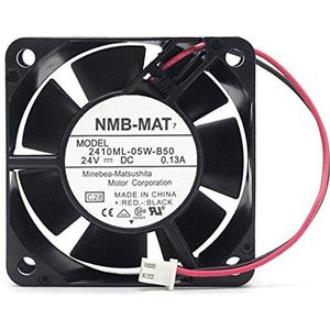NMB-MAT 2410ML-05W-B50 DC24V 0.13A 2-Wire 60X60X25mm Server Cooling Fan