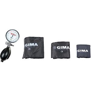 Gima - Sirio bloeddrukmeterset, met 3 kindermanchetten, nylon tas en grote wijzerplaat, 32705