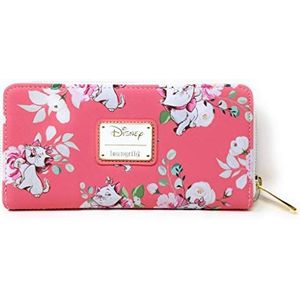 Loungefly X Disney Marie Pink Floral AOP Wallet