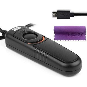 Pixel ontgrendelingskabel RC-201/RR-90 Afstandsbediening voor Fujifilm GFX 50S, X-Pro2, X-T2, X-T1, X-T10, X-E2S, X-E2, X-M1, X-A3, X-A2, X-A1, X-A10, X100F, X100T, X70, X30, XQ2, XQ1