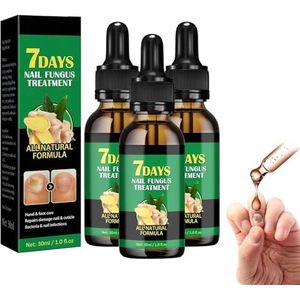 7 Days Ginger Nail, Ginger Nail Treatment Nail Support Nail Care, Ginger Nail Growth Serum, Ginger Cuticle Care Oil for Nails, Nail Nutrient Oil Strengthener Oil (3 PCS)