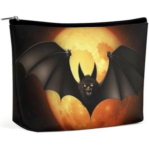LYHVSFZQ Make-uptas, opvouwbare make-uptas, Halloween-vleermuis, bedrukte make-uptas, reismake-uptas voor reizen en dagelijks leven, stijl, één maat, make-uptas, Stijl, Eén maat, Make-up Tas