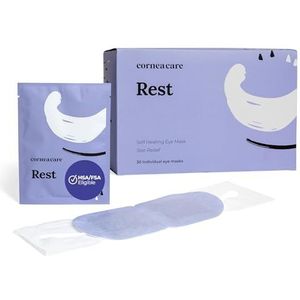 CorneaCare Rest: zelfverwarmend warm oogkompres | Verwarmd oogmasker voor snelle verlichting van droge ogen | Geen magnetron nodig | Klaar voor op reis |