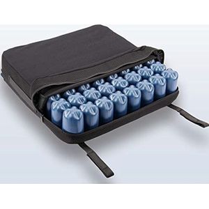 Anti-decubitus kussen met luchtbellen, 40 x 40 cm, hoogte 9 cm, ter ondersteuning van het heilige bot en ischias, voor kantoor, huis, auto, rolstoel (40 x 40 x 9 cm, 2 secties)