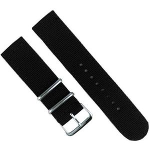 KemEng 18-24mm nylon horlogeband elastische stoffen armband, 24mm, Nylon