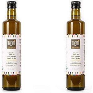 Tragano Greek Organics Extra Virgin Olive Oil, Organic, Cold-Pressed, 500 ml, 2 pack