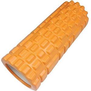 CarePrime Fasciarol, massagerol, triggerpoint-rol voor het losmaken van fasciaverklevingen en spierspanningen, schuimroller voor triggerpoint-massage, verbetert doorbloeding en regeneratie (oranje)