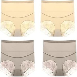 Silky High Waist Shaping Panties, Seamless Shapewear Lace Panties, Women High Waist Tummy Control Panty (l,01)