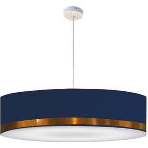 Lumlum Hanglamp met blauw bezel en koper D: 65 x H: 25