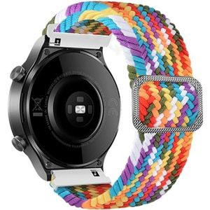 dayeer Gevlochten bandjes voor Ticwatch Pro 3 GPS 2020/GTX/E2/S2 Smart Horlogebanden Vervanging Sport armband (Color : Rainbow, Size : 20mm Universal)