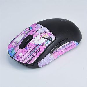 Muisgreeptape antislip skin voor G Pro X Superlight GPW draadloze muis, doe-het-zelf sticker muis zweetbestendige griptape beschermhoes (voor GPW muis - roze)