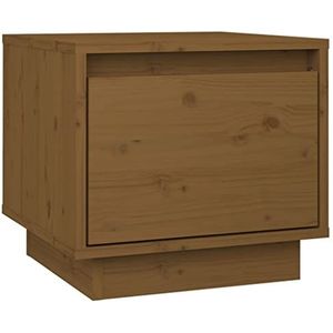 Nachtkastje CabiCBLDFt HoCBLDFy Bruin 35x34x32 cm Massief Hout Pi CBLDF