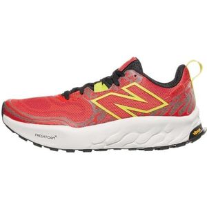 New Balance Fresh Foam X Hierro v8, trailschoenen voor heren, Neo Flame Angora theeboomhout, 46.5 EU