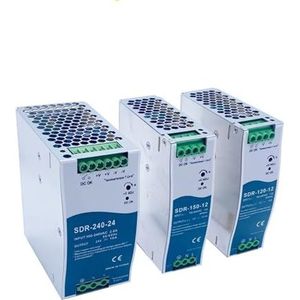 Ultradunne DIN-rail montageschakelaar voeding SDR-240 12V 24V 75W 120W 240W industriële schakelkast signaal enkele uitgang (maat: 24V, kleur: SDR-75W)