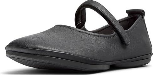 Ballerina's - Effen - Leer - Velcro Sluiting - Platte Hak