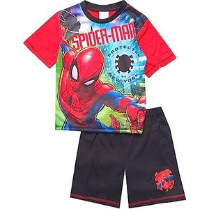 Marvel Spiderman Pyjama Nachtkledingsset voor jongens, Zwart, 9-10 jaar