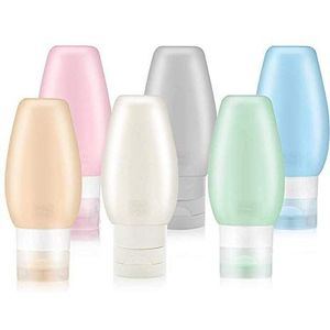 Uerstar Uerstar Reisflessen van BPA-vrij silicone, voor cosmetica, reisformaat, shampoo, lotion, zeep,