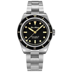 San Martin 38mm Diver 6200 Retro Water Ghost Mannen Horloges Luxe Saffierglas NH35 Automatische Mechanische Vintage Horloge, V 4